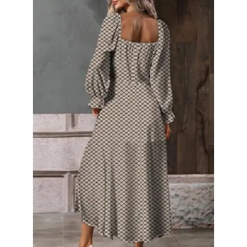 BLENCOT Women's Floral Tie Front Maxi Dress for Every Occasion
