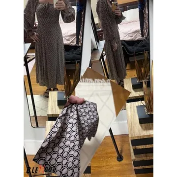 BLENCOT Women's Floral Tie Front Maxi Dress for Every Occasion