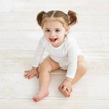 Gerber Baby Girls Long-Sleeve Onesies Bodysuits, 6-9 Months