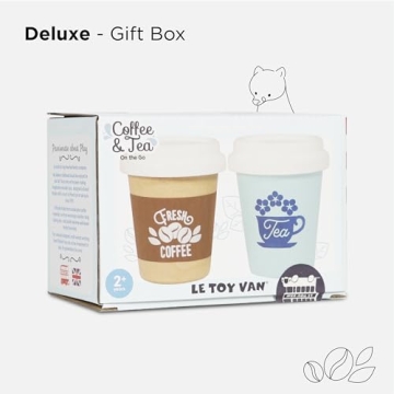 Le Toy Van Take Away Coffee and Tea Cup Set for Kids