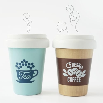 Le Toy Van Take Away Coffee and Tea Cup Set for Kids