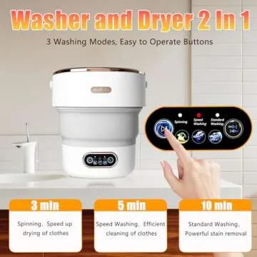 15L Portable Mini Washing Machine for Travel and Delicate Fabrics