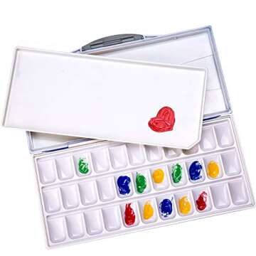 MEEDEN Leak-Proof Watercolor Palette for Artists