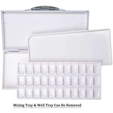 MEEDEN Leak-Proof Watercolor Palette for Artists