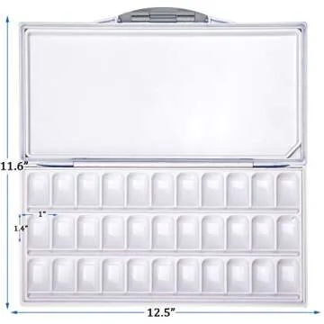 MEEDEN Leak-Proof Watercolor Palette for Artists