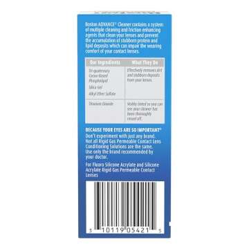 Boston Advance Contact Lens Solution by Bausch+ Lomb, for Gas Permeable Contact Lenses, 1 Fl Oz (Packaging May Vary)