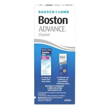 Boston Advance Contact Lens Solution by Bausch+ Lomb, for Gas Permeable Contact Lenses, 1 Fl Oz (Packaging May Vary)