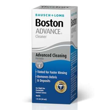 Boston Advance Contact Lens Solution by Bausch+ Lomb, for Gas Permeable Contact Lenses, 1 Fl Oz (Packaging May Vary)