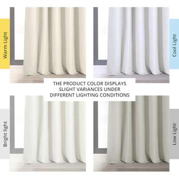 Elegant HPD Velvet Thermal Blackout Curtains 108 Inch