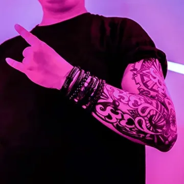 Black Braided Leather Bracelets for Men & Women