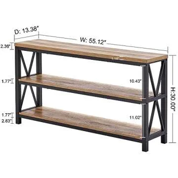 FATORRI Industrial Console Table for Elegant Entryways