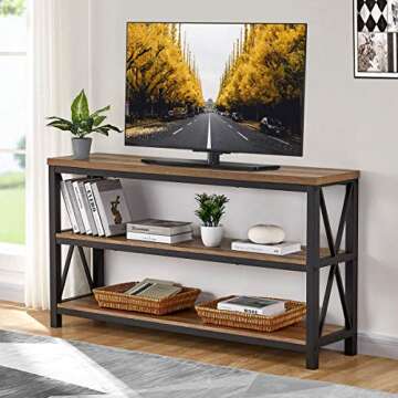 FATORRI Industrial Console Table for Elegant Entryways