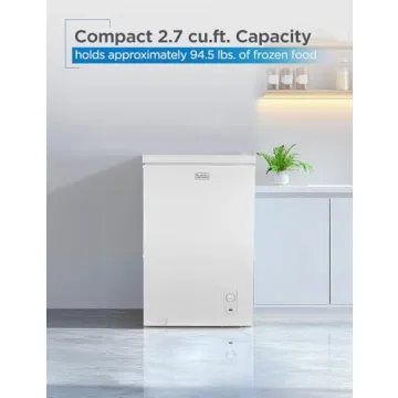 Compact Black+Decker 2.7 Cu. Ft. Chest Freezer