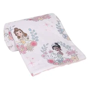 Lambs & Ivy Disney Princesses Baby Blanket for Cuddles
