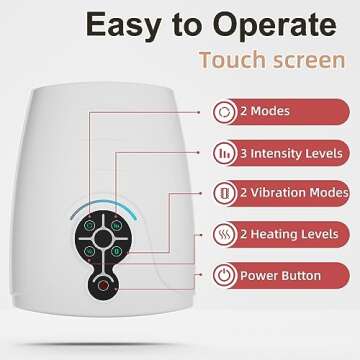 AERLANG Hand Massager, Cordless Electric Massagers with Heat Can Relieve Hand Fatigue, Promote Blood Circulation and Improve Hand Flexibility -Gifts for Women/Men/Mom/Dad Home,Office, White