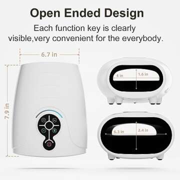 AERLANG Hand Massager, Cordless Electric Massagers with Heat Can Relieve Hand Fatigue, Promote Blood Circulation and Improve Hand Flexibility -Gifts for Women/Men/Mom/Dad Home,Office, White