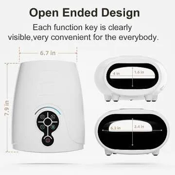 AERLANG Hand Massager, Cordless Electric Massagers with Heat Can Relieve Hand Fatigue, Promote Blood Circulation and Improve Hand Flexibility -Gifts for Women/Men/Mom/Dad Home,Office, White