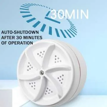 Mini portable USB Washing Machine | Sink Washing Machine Ultrasonic Turbo Washer for Clothes and Dishes. Perfect for Travel, Business, Camping, Home, College, RV, and Apartments