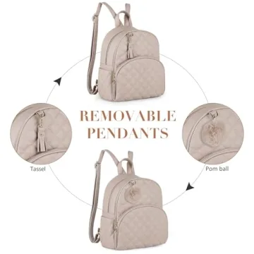 ECOSUSI Mini Backpack Purse Cute Stylish Travel Bag