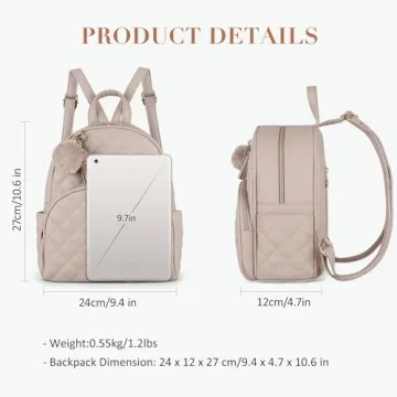 ECOSUSI Mini Backpack Purse Cute Stylish Travel Bag