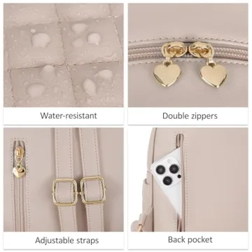 ECOSUSI Mini Backpack Purse Cute Stylish Travel Bag