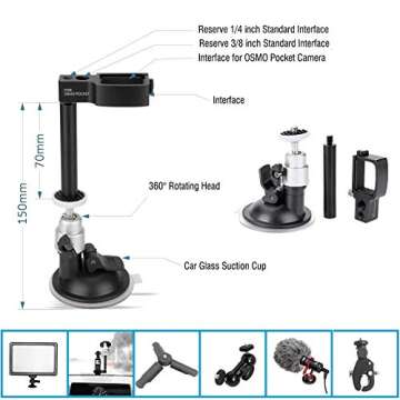 Reliable Camera Car Bracket for DJI OSMO Pocket