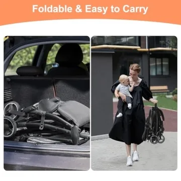 CAPCAPA Lightweight Compact Travel Stroller for Airplane