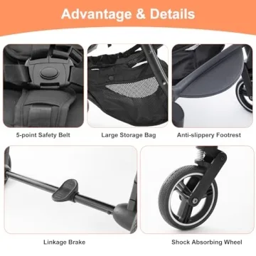 CAPCAPA Lightweight Compact Travel Stroller for Airplane