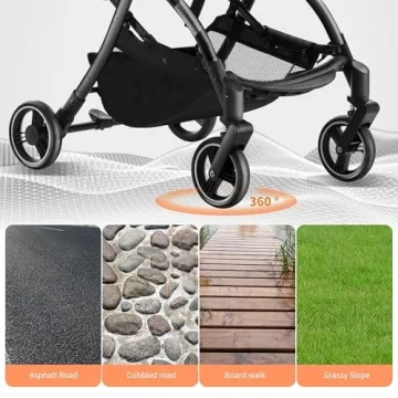 CAPCAPA Lightweight Compact Travel Stroller for Airplane