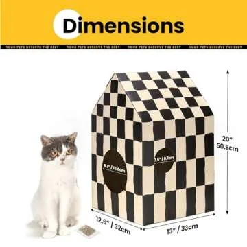 Conlun Cardboard Cat House | Easy Assembly, Eco-Friendly Fun