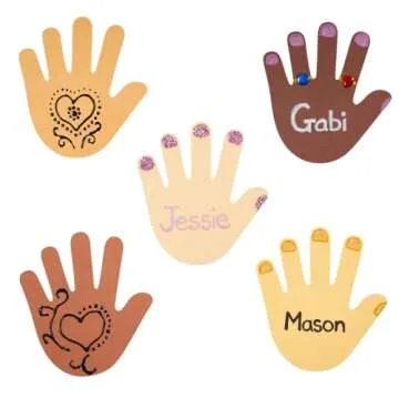 Colorations Colors Like Me Hand Shapes – Set of 24 - People Cutout, Skin Tone & Color, Multicultural Paper, Classroom Decorations, Arts & Crafts