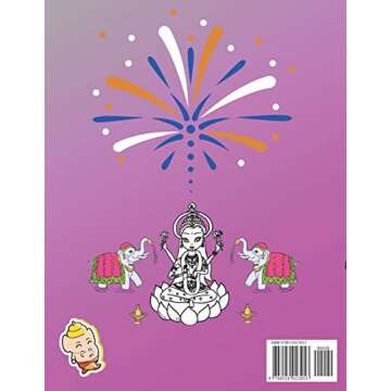 Diwali Coloring Book For Toddlers: Festival of Lights Book For Kids Diyas Decorations Diwali Colouri...