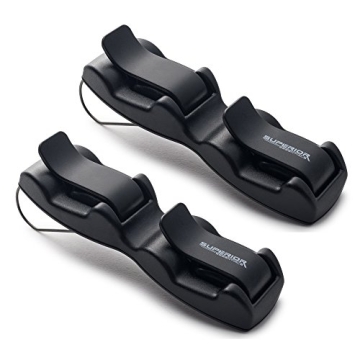 Superior Essentials Sunglass Holder for Car Visor - Double Sunglasses Organizer, 2 Pack