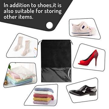 15-Piece Large Travel Shoe Bag Set for Easy Organization