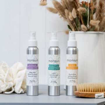 Shower Spray Aromatherapy Spa Room Oils: A Steam Spray Shower Mist Trio for a Luxurious Self Care at...