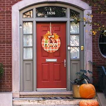 CaseTank-16 PCS Fall Decor Artificial White Pumpkins Fall Decorations for Home Harvest Mini Pumpkins for Autumn Thanksgiving Table Tenterpiece Halloween Christmas Party Decorative DIY Fall Pumpkins