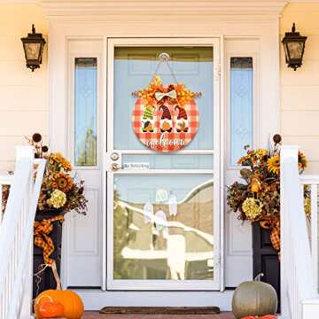 CaseTank-16 PCS Fall Decor Artificial White Pumpkins Fall Decorations for Home Harvest Mini Pumpkins for Autumn Thanksgiving Table Tenterpiece Halloween Christmas Party Decorative DIY Fall Pumpkins