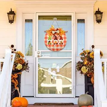 CaseTank-16 PCS Fall Decor Artificial White Pumpkins Fall Decorations for Home Harvest Mini Pumpkins for Autumn Thanksgiving Table Tenterpiece Halloween Christmas Party Decorative DIY Fall Pumpkins