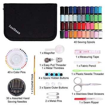 Southsun 130 Mini Sewing Kit for All Ages and Travel