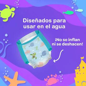 Huggies Little Swimmers Disposable Swim Diapers, Size 3 Small (16-26 lb.) 12 Ct.