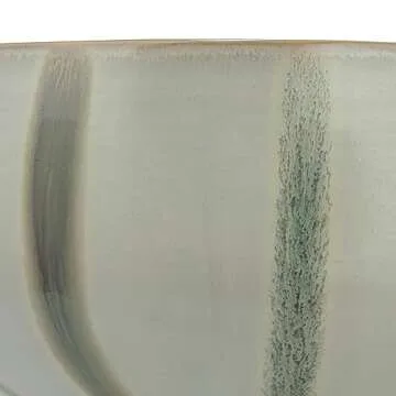 Bloomingville 10 Inch Decorative Stoneware Bowl with Stripes