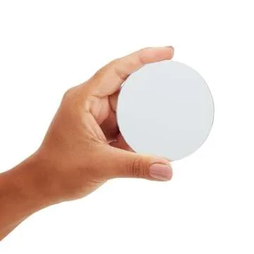 Juvale 50-Pack of Small Round Mirrors for Crafts, 3-Inch Glass Tile Circles for Wall and Table Decor, Mosaics, DIY Home Projects, Decorations, Arts and Crafts Supplies