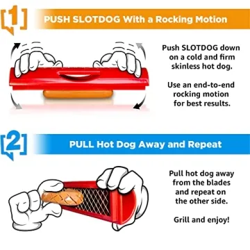 SLOTDOG Hot Dog Slicer Stainless Steel BBQ Cutter