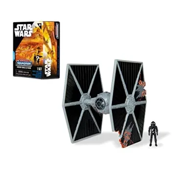 Exclusive STAR WARS TIE Fighter (Battle Damage) Mystery Bundle - Premium Collectible and Accessories