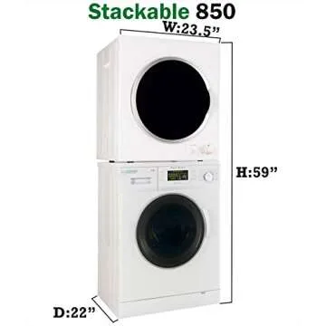 Equator Stackable Laundry Center: Compact & Efficient Washer Dryer