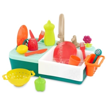 B. toys Splash-n-Scrub Sink Playset with Color Changing Accessories