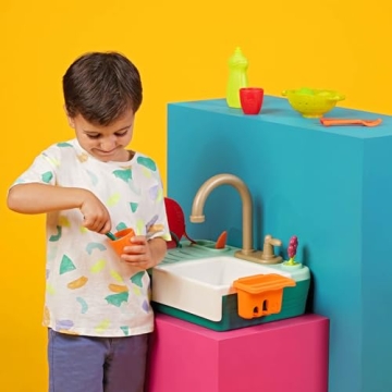 B. toys Splash-n-Scrub Sink Playset with Color Changing Accessories