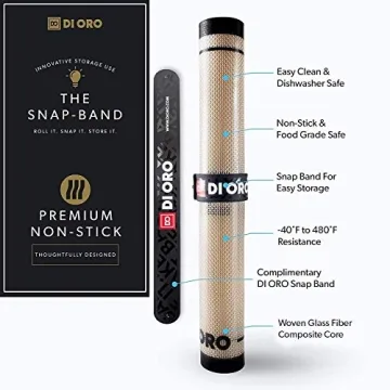 Di Oro Silicone Baking Mats - Nonstick & Reusable Kitchen Essential