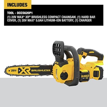DeWALT 20V MAX Chainsaw Kit with Battery - 12-Inch Power