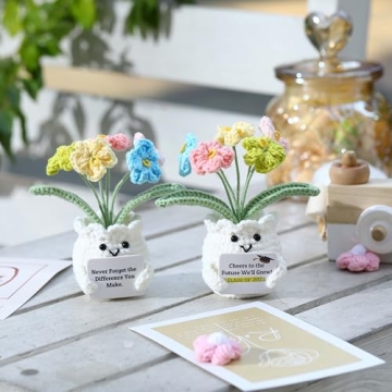 YOOJEE Emotional Support Crochet Flowers - Uplifting Gift